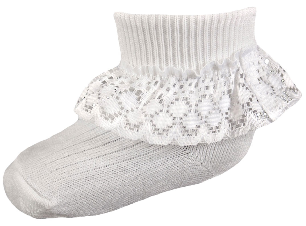 Baby Girl SOCKS FRILLY LACE Premature Prem Tiny Early Small 