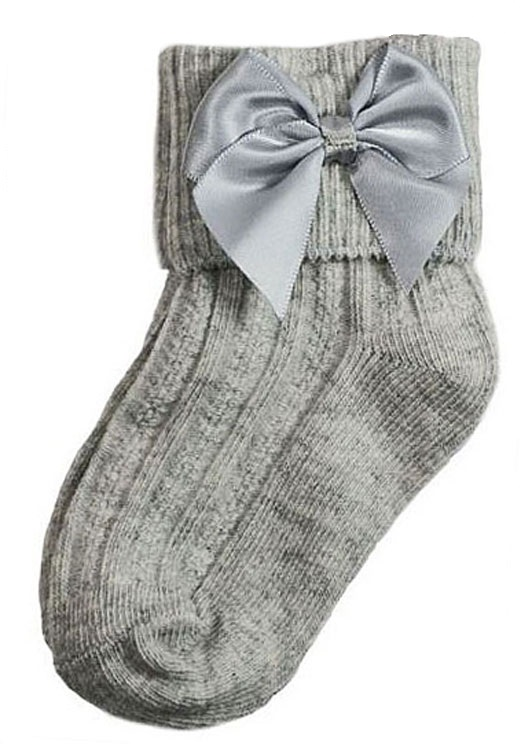 Baby Girl BOW SOCKS Ribbed Ankle | eBay