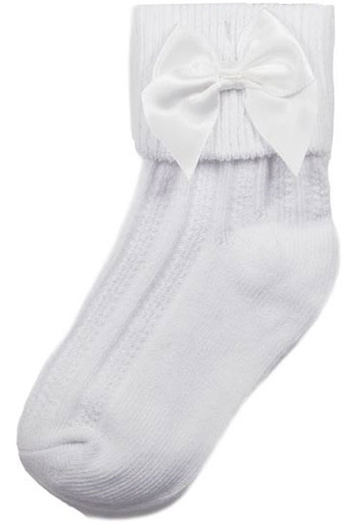 Baby Girl BOW SOCKS Ribbed Ankle eBay