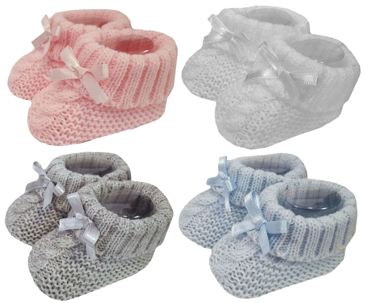 Baby Booties Knitted Spanish Style Lace Socks Shoes Bootees