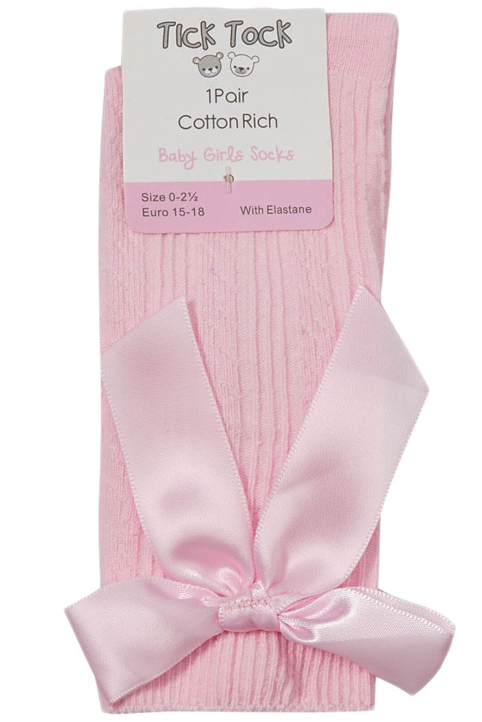 Baby Girl BOW SOCKS Spanish Style Knee Cotton Rich eBay