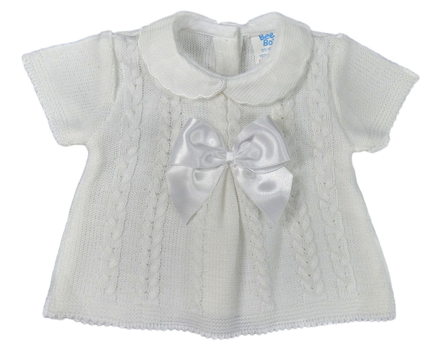 Baby Girl Top Jumper Sweater BOW Short Sleeve Spanish Style 