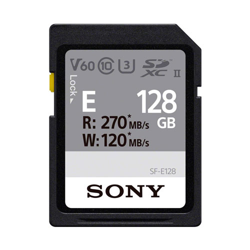 Sony 128gb E Series Uhs Ii U3 V60 Sdxc Memory Card Read 270mb S Write 1mb S Ebay