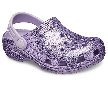 Crocs Kids Classic Glitter Clog | eBay