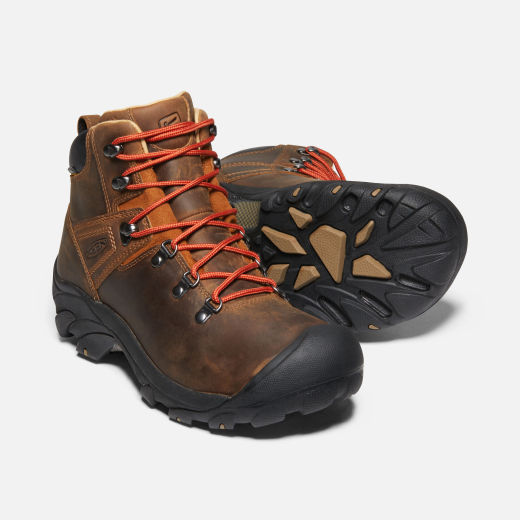 MENS HIKING BOOTS GENTS WALKING BOOTS  WATERPROOF LEATHER BROWN 