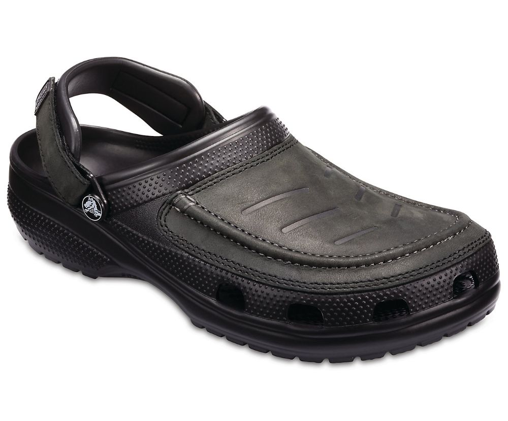 Crocs Mens Yukon Vista II Clog Lightweight Flexible Leather Comfortable  Adjusts | eBay