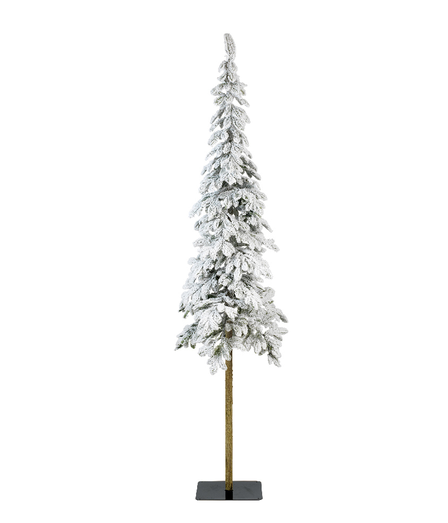 Snowy Alpine - 6ft Artificial Slim Christmas Tree | eBay