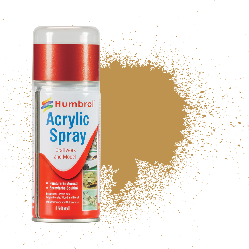 Humbrol 150ml Spray Paint - Acrylic Enamel Matt Satin Gloss Effect & Varnish 