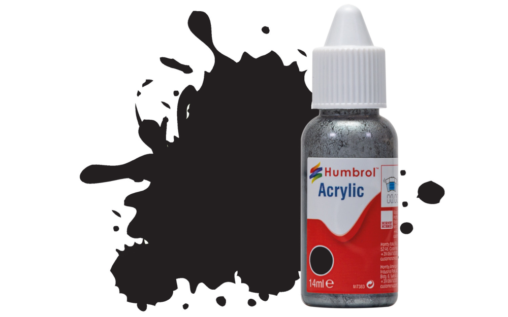 Humbrol Acrylic Model Paint 14ml Dropper Bottle Matt-Satin-Gloss