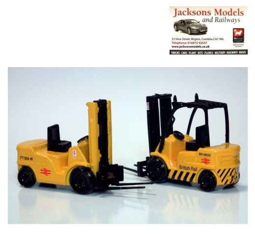 Base Toys L16 Forklift Trucks British Railways Yellow Pack Of Two 1 76 Scale Ebay