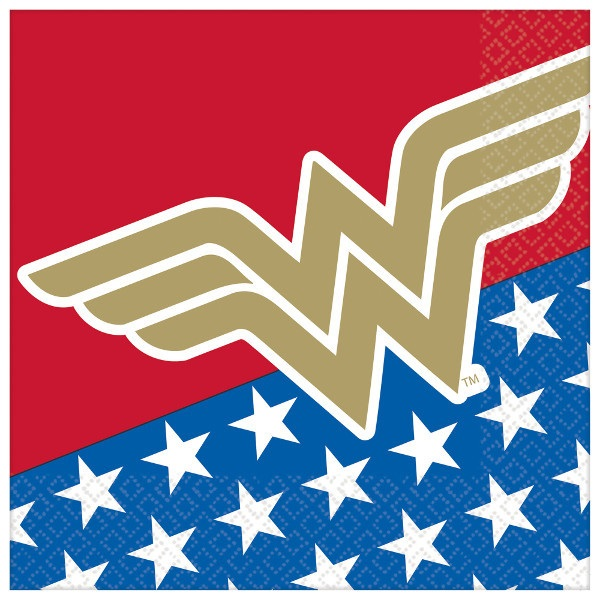 16 7 inch DC Wonder Woman Classic Birthday Party Lunch Napkins