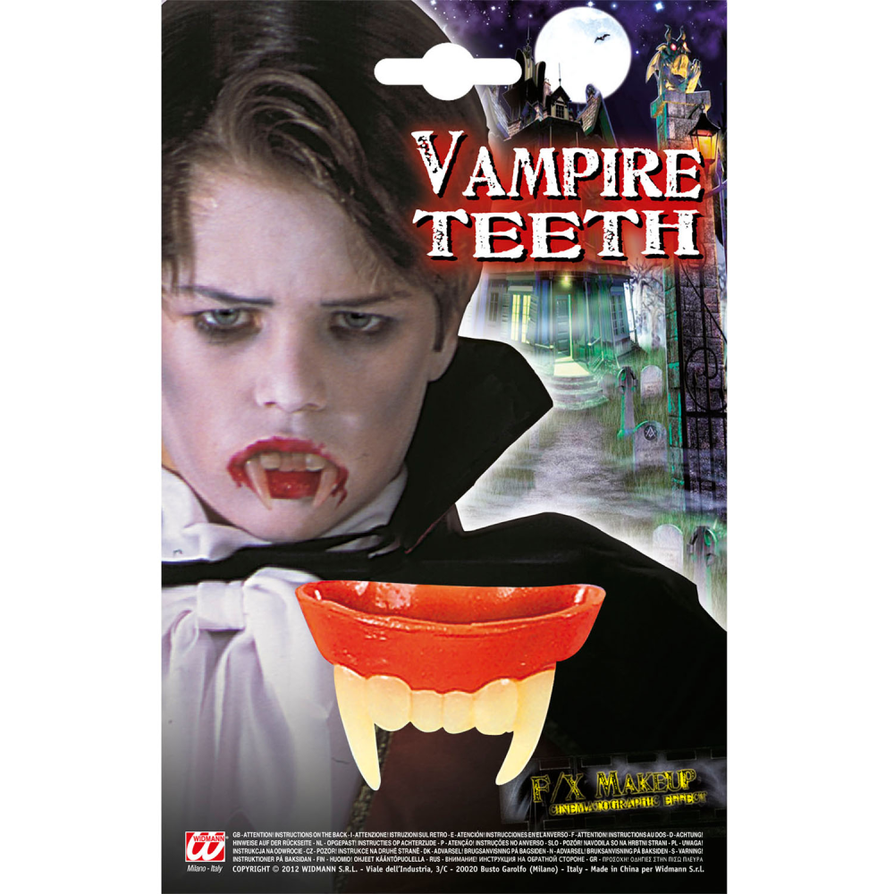 Vampire Teeth Soft Childrens Kids Dracula Fangs Halloween Fancy Dress ...