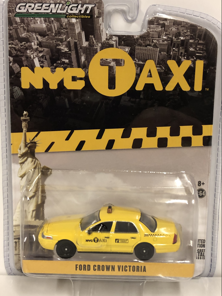 New York City TAXI Cab Yellow NYC 29773 Greenlight 1//64 Ford Crown Victoria